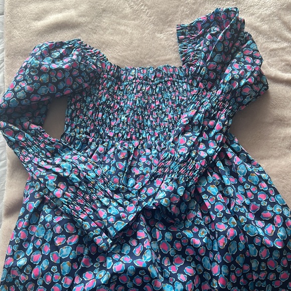 Never Worn Lilly Pulitzer Beyonca Smocked Cheetah Mini Dress Size Small - Picture 1 of 3